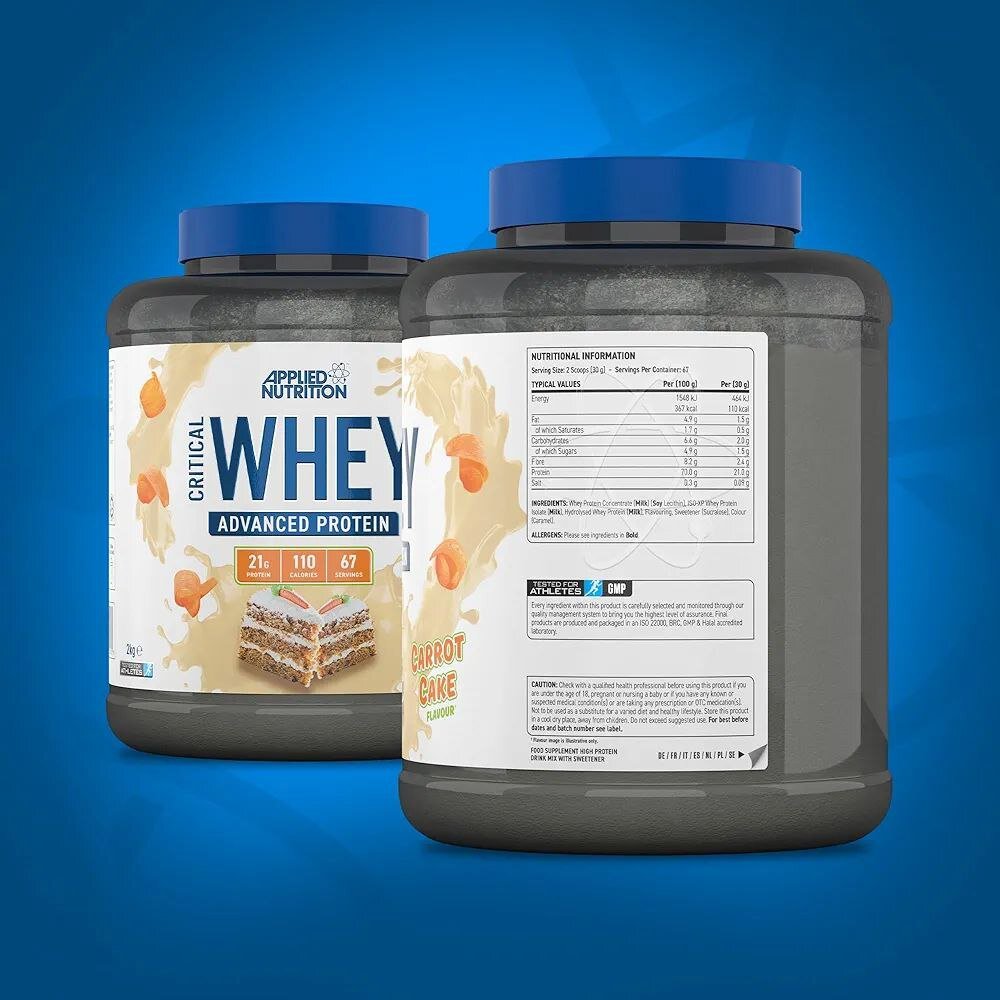Protein Whey Critical Applied Carrot Cake