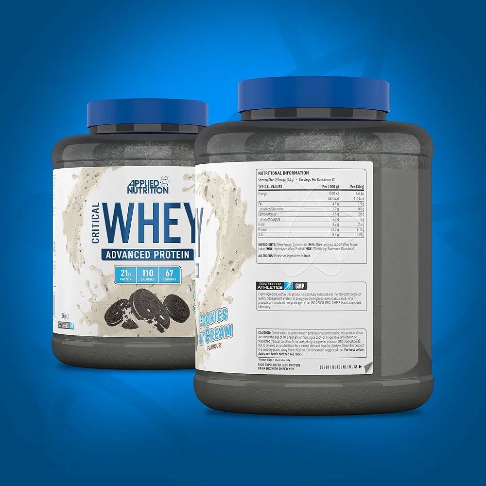 Critical Whey Protein Applied Cookies and Cream