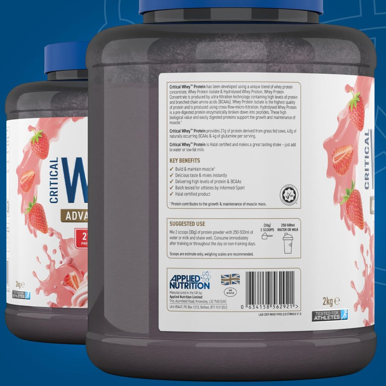 Critical Applied Whey Protein Strawberry Milkshake