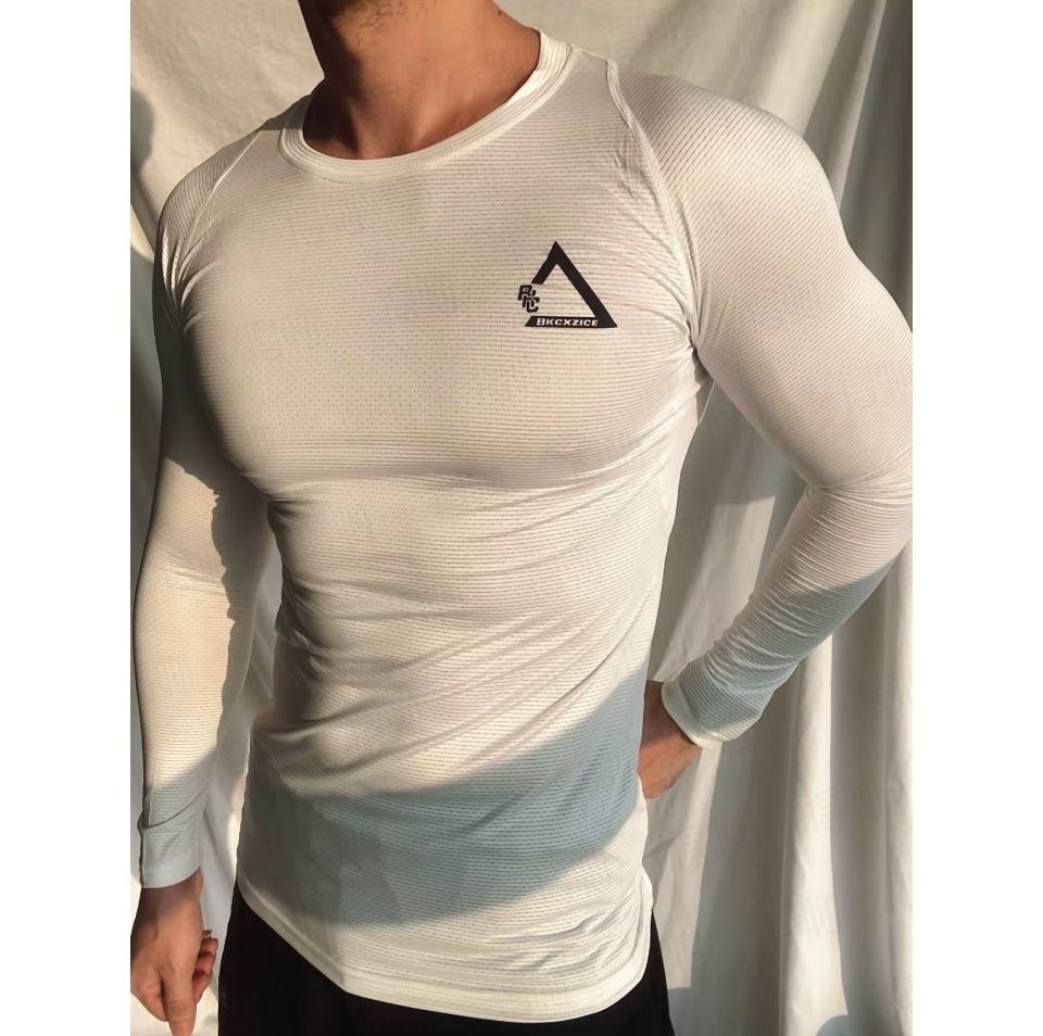 Long-sleeve stretch sports T-shirt